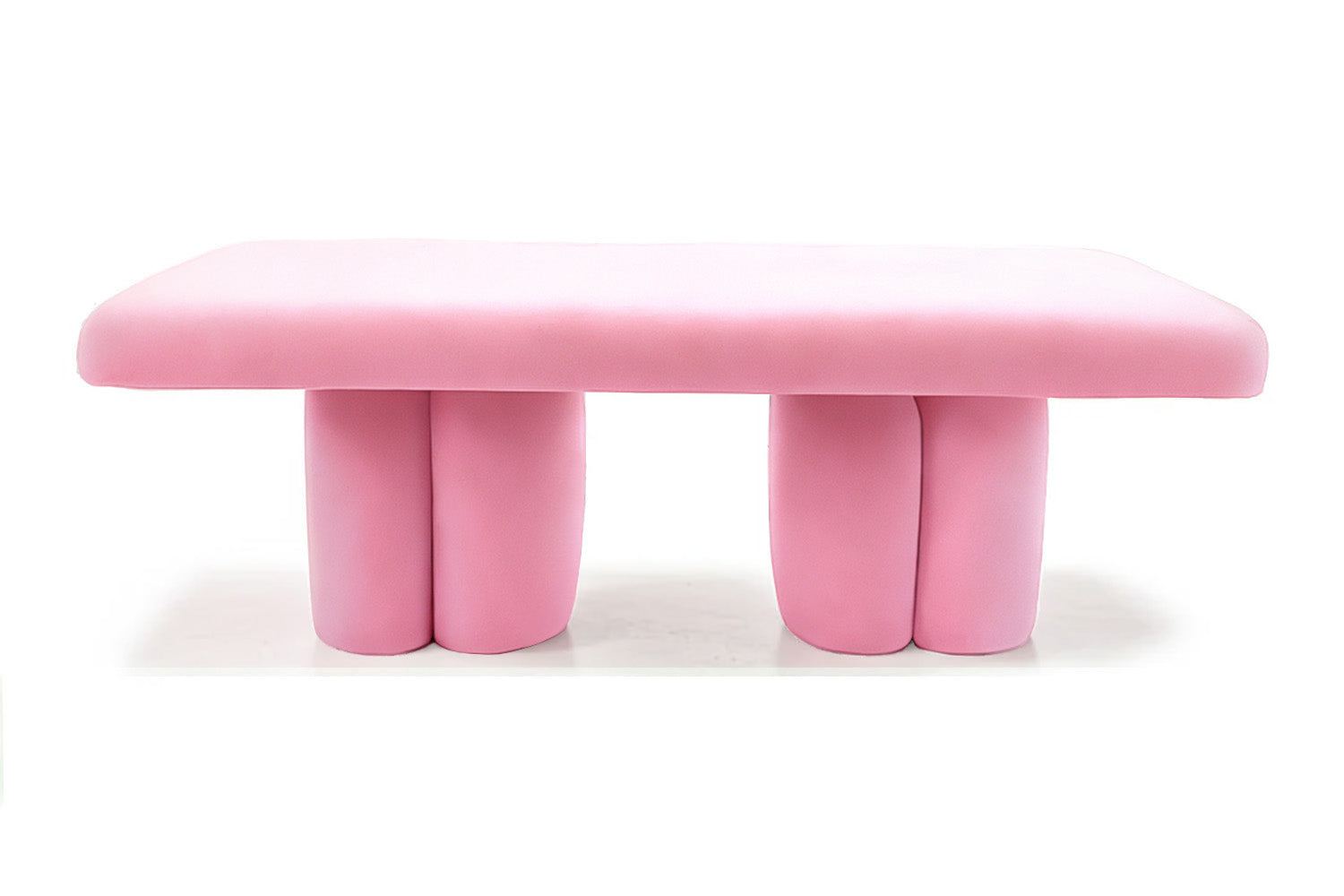 Visceral Bench Pink Velvet