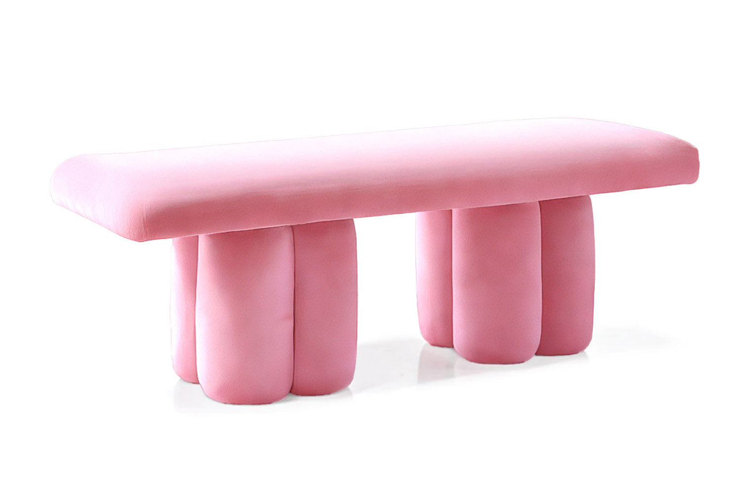 Visceral Bench Pink Velvet