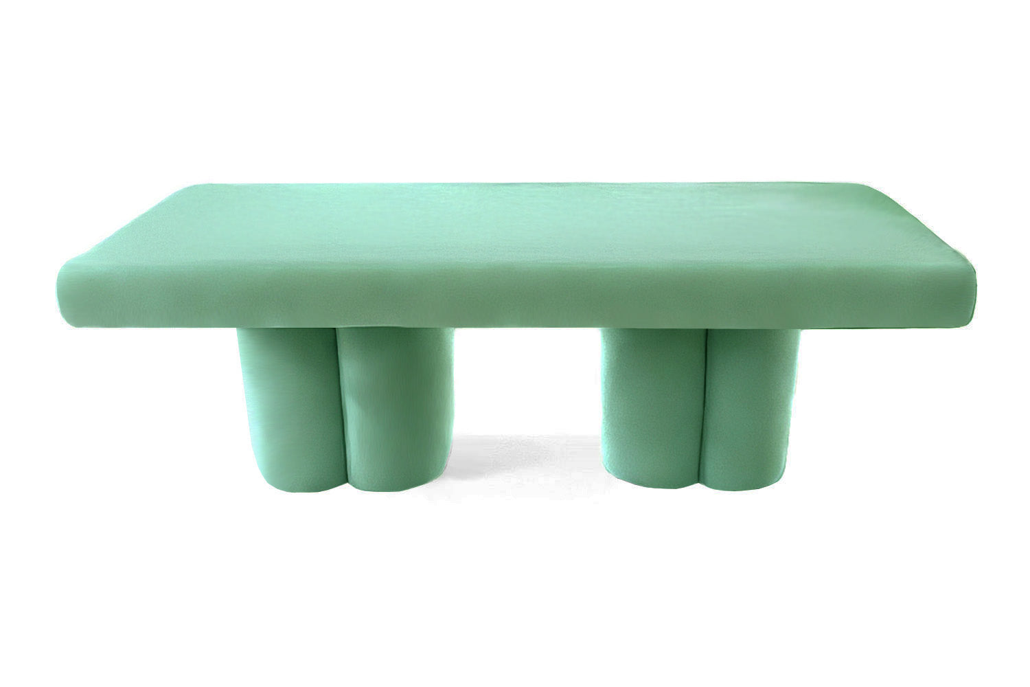 Visceral Bench Aquamarine Velvet