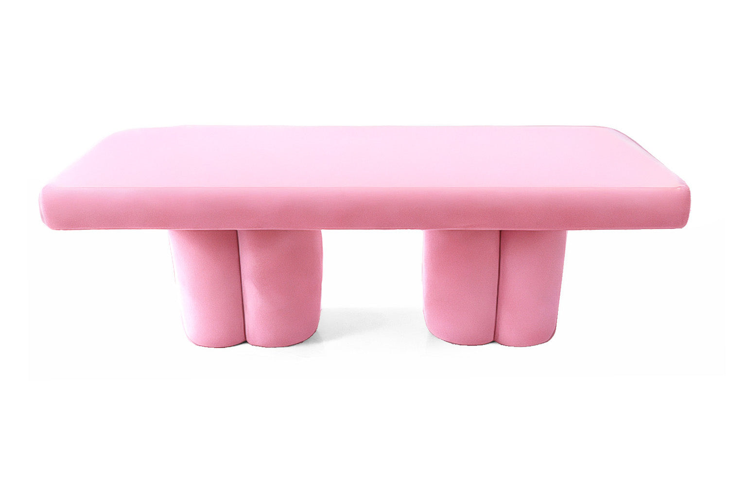 Visceral Bench Pink Velvet